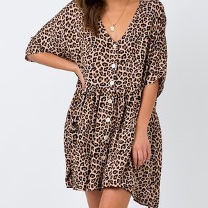 Princess Polly leopard shift dress